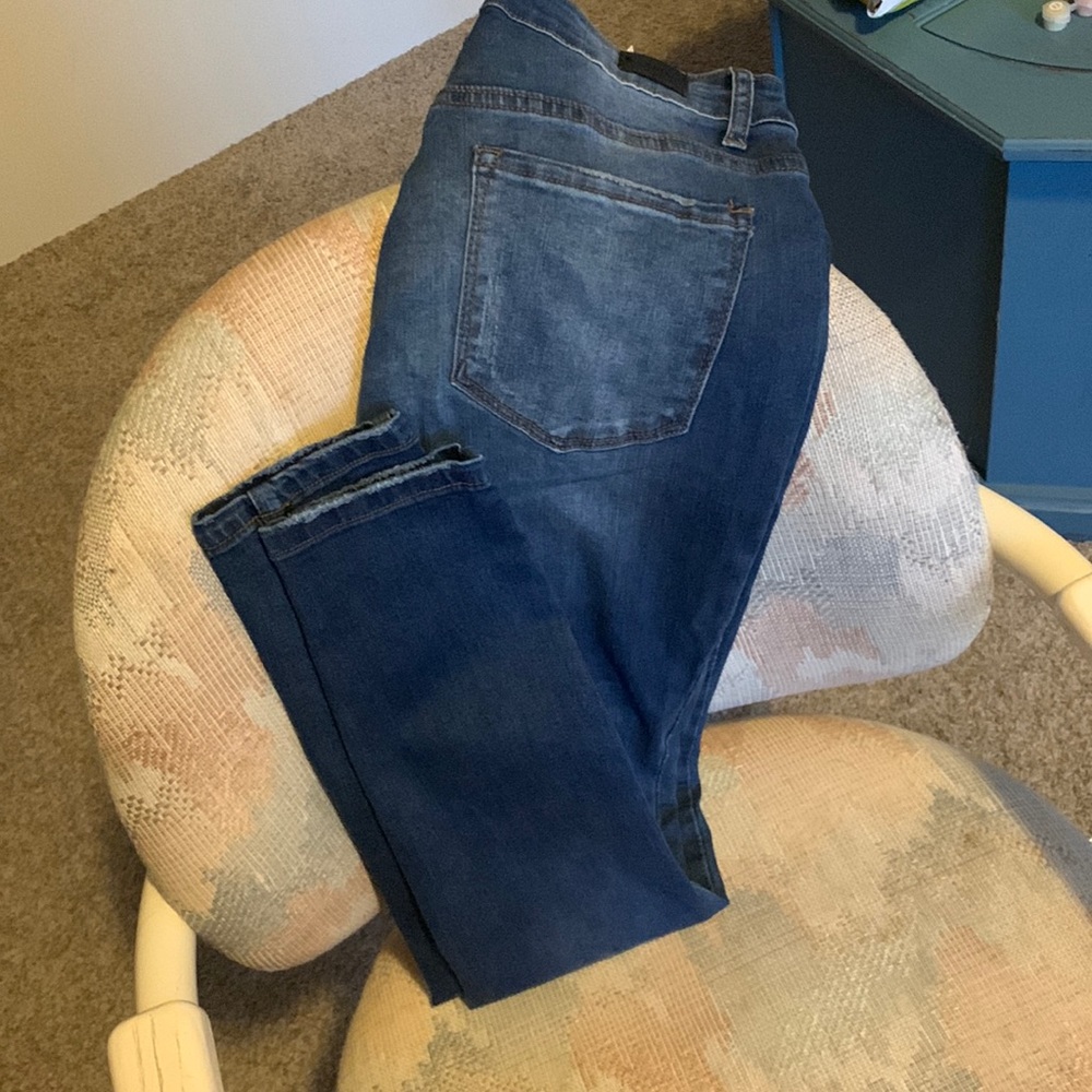 Flamingo, mid waist , roll up skinny jeans